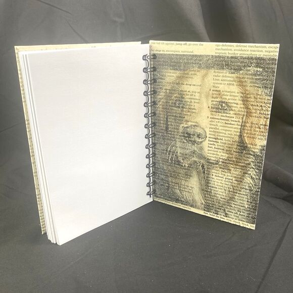 Journal Unique Dog Lover Designs Handmade Upcycled Spiral Notebook Animal Lovers - Picture 3 of 7
